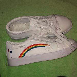 White canvas shoes